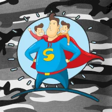 Táta superman - kluk a kluk Táta superman - kluk a kluk