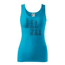 Šachové figurky kreslené