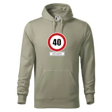 Dopravní značka - rychlost 40 - váš nápis