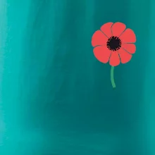 Vlčí mák ikonka na prsu