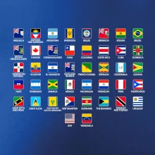 Vlajky států - Amerika