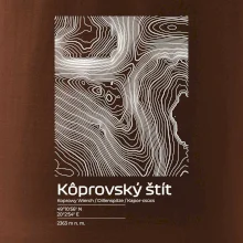 Kôprovský štít - vrstevnice v obdélníku