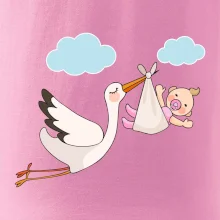 Čáp čekáme miminko - holka