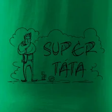 Kreslený nápis super táta