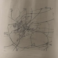 Černobílá mapa Cerhovice 267 61
