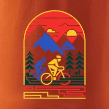 Cyklista na horách - logo