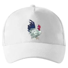 Kohout kreslený bílý