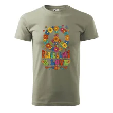 Peace and love - na výšku s květy