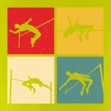 Skok do výšky vintage