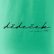 Psací nápis dědeček s ročníkem