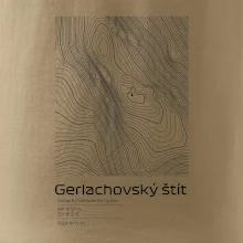 Gerlachovský štít - vrstevnice v obdélníku