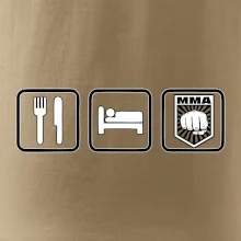 Eat sleep MMA v řádku