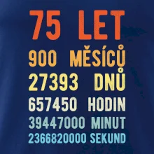 Narozeniny 75 přepočet času