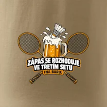 Badminton třetí set na baru