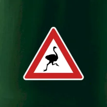Dopravní značka - Pozor pštros