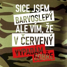 Sice jsem barvoslepý, ale vím, že v červené vypadám dobře