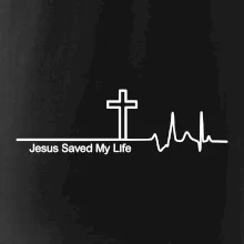 Jesus Saved My Life kříž ekg