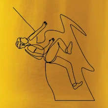 Lezec na skále jedním tahem