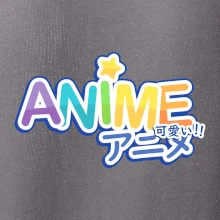 Anime nápis duhový