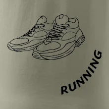 Running nápis šikmo