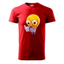 Žárovka přemýšlí nad knihou