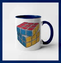 Rubikova kostka kreslená