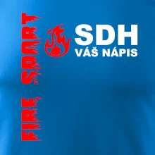 SDH nápis (oheň, firesport, název sboru - vlastní nápis)