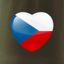 Česká vlajka srdce