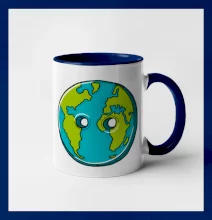 Planeta země knoflík (Pecka design)