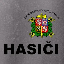 SDH znak + nápis + nápis hasiči na zádech