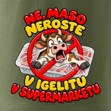 Maso neroste v igelitu v supermarketu