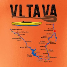 Mapa řeky Vltavy