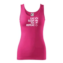 Eat sleep fly repeat - skoky na lyžích