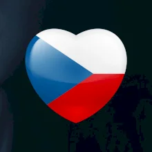 Česká vlajka srdce