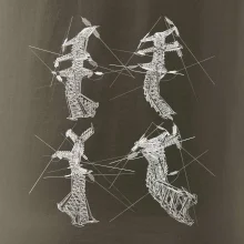 Zkroucený stožár vysokého vedení