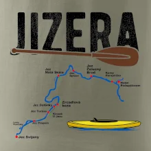 Mapa řeky Jizery