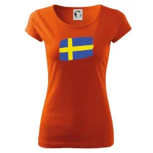 Švédsko vlajka štětkou