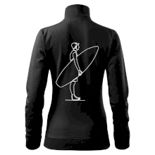 Surfař stojící jedním tahem