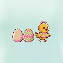 Evoluce vajíčka - velikonoce - kuře