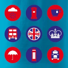 Anglie symboly v kruzích