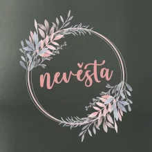 Nevěsta květinový kruh růžový