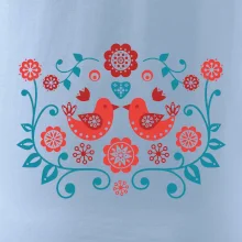 folklor - dva červení ptáčci