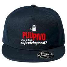 Já piju pivo - tvoje superschopnost? rovný nápis