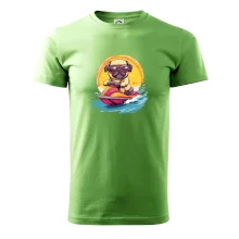 Mops na vodním skútru