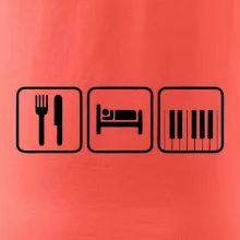 Eat sleep piano v řadě