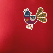 Folklor na prsu slepice