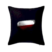 Polská vlajka okousaná