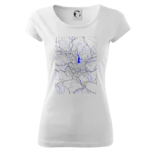 Jablonec nad Nisou - Mapa s vodními toky