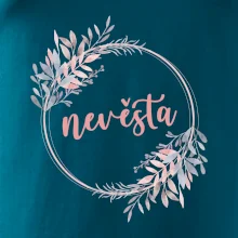 Nevěsta květinový kruh růžový