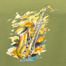 Saxofon malovaný